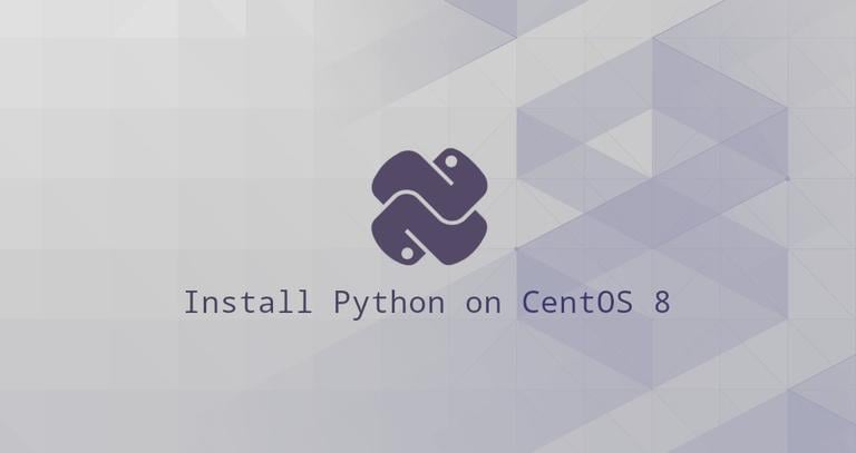 Install Python on CentOS 8