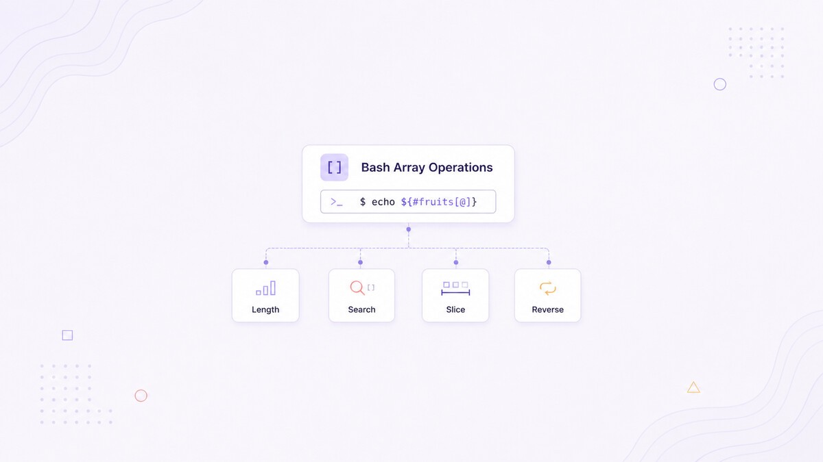 Bash Array Operations: Length, Search, Slice, and Reverse | Linuxize