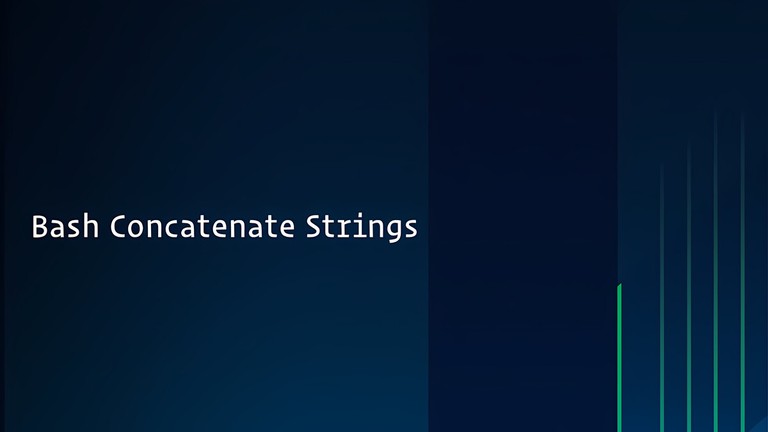 Bash string concatenation examples