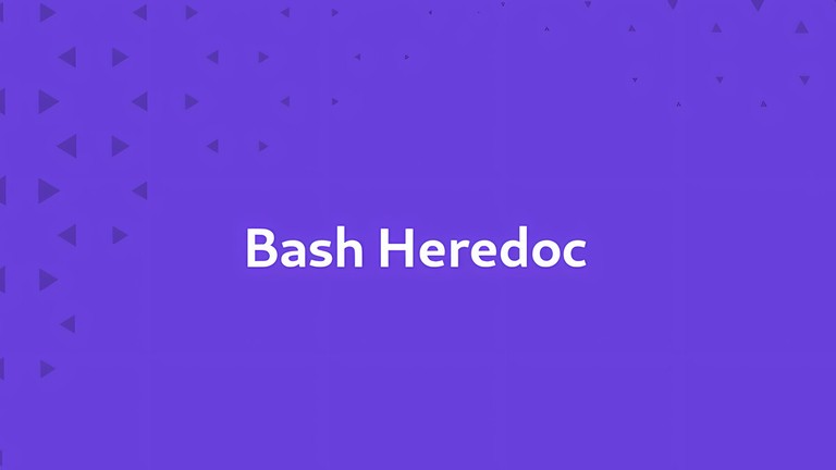 Bash Heredoc