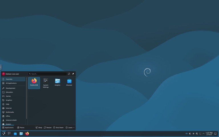 Debian desktop screenshot