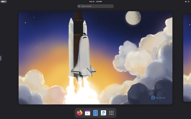Fedora desktop screenshot