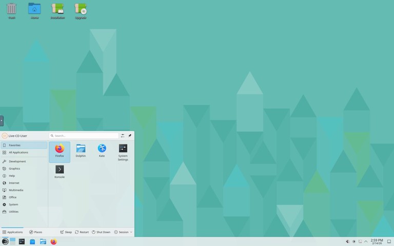 openSUSE desktop screenshot