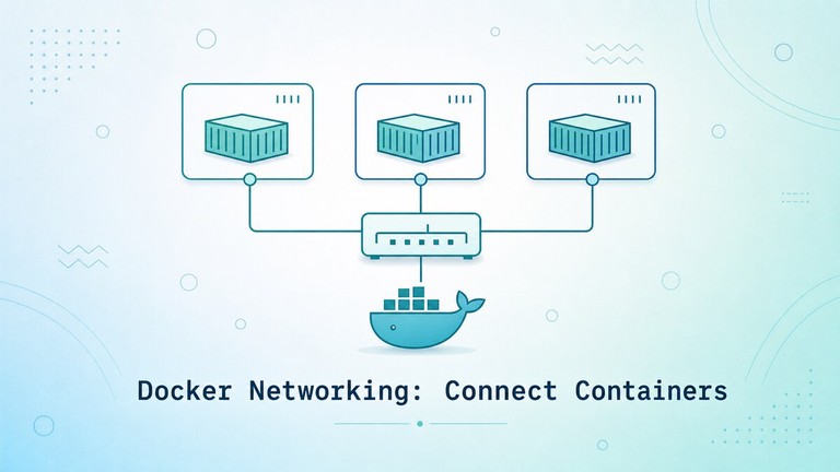 Docker networking diagram connecting containers through bridge networks