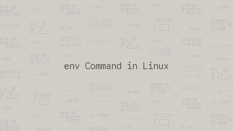 Using the env command to show and set environment variables in Linux