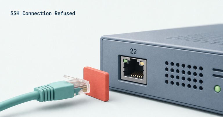 SSH connection stopped before reaching port 22 on a Linux server