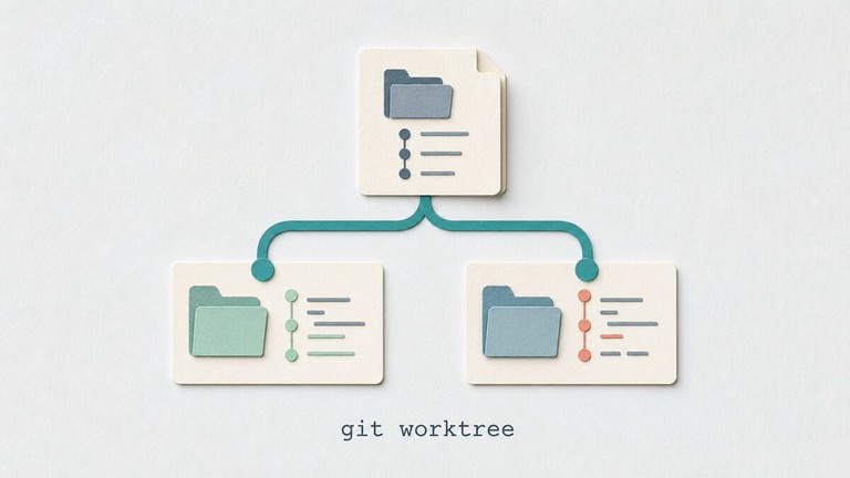 Git worktree command connecting one repository to parallel workspaces