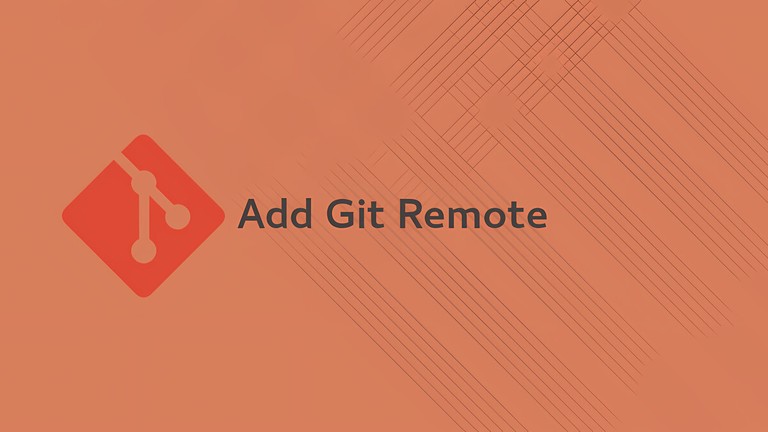 Git logo with Add Git Remote title