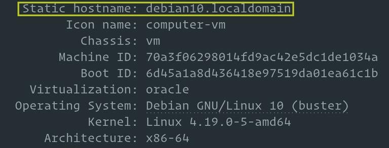 View hostname