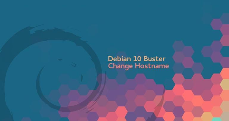 Change hostname on Debian 10 Buster
