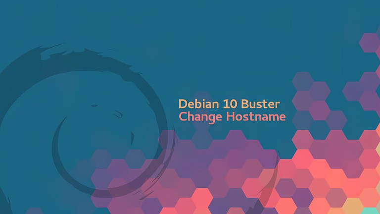 Change hostname on Debian 10 Buster