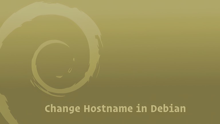 Change hostname on Debian 9 Linux