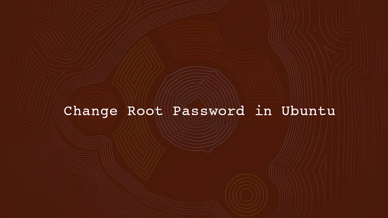 Ubuntu Change Root Password