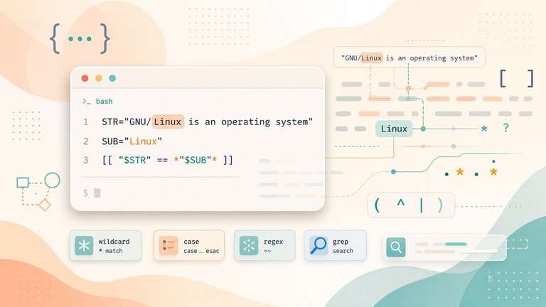 Checking if a string contains a substring in Bash