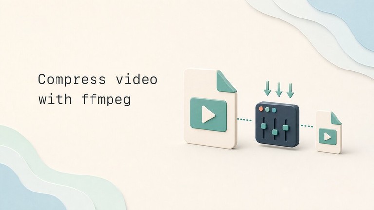 Compress a large video into a smaller file with ffmpeg