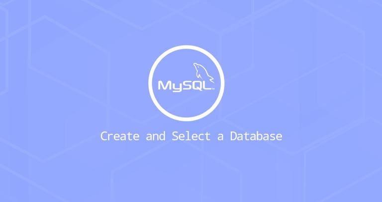 Create and Select a MySQL Database