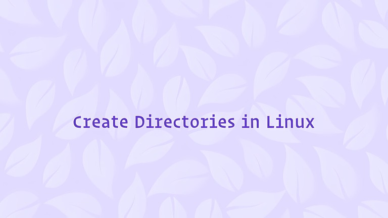 Creating directories in Linux with the mkdir command