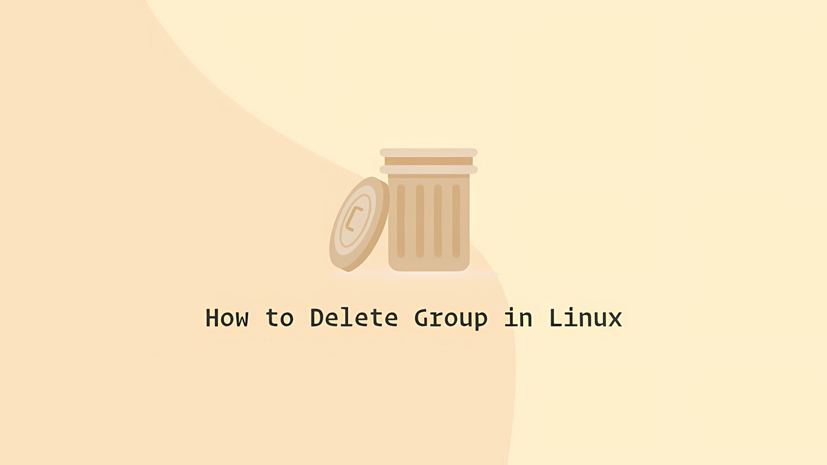 groupdel Command in Linux: Delete a Group | Linuxize