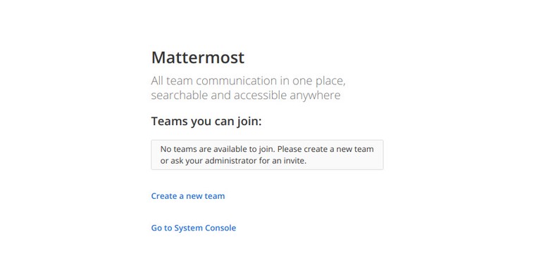 Mattermost create account
