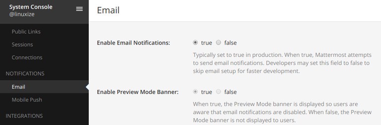 Mattermost Email Notifications