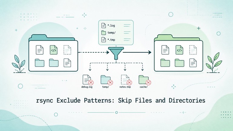rsync exclude patterns skipping files and directories during transfer