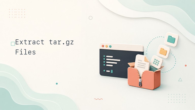 Extracting tar.gz files in Linux with the tar command