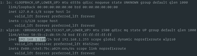 Private IP address