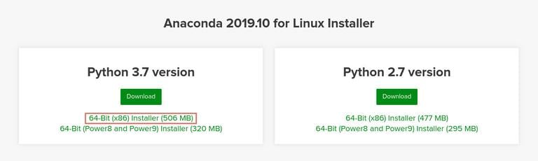 Debian Download Anaconda