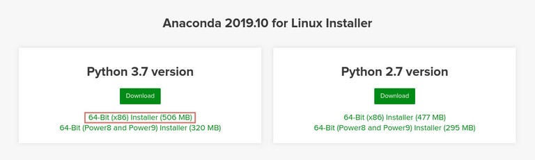 Debian Download Anaconda