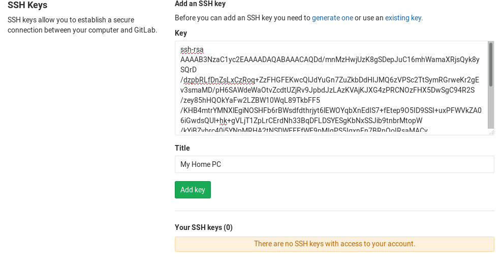 4096 key rsa generate To  Ubuntu  and 18.04 How Install GitLab on Linuxize Configure