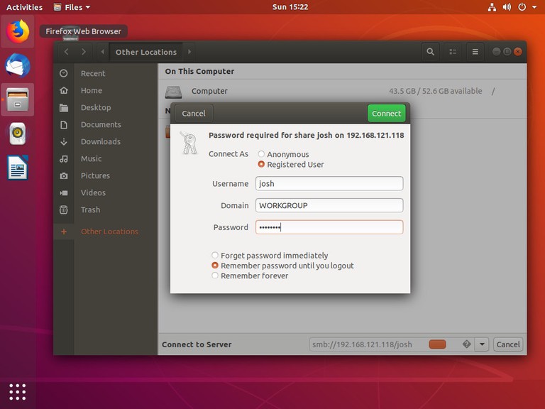 Gnome Samba Login