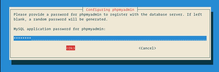 configuring phpmyadmin password