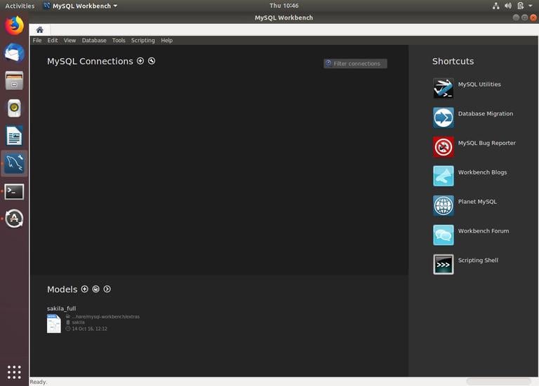 Ubuntu MySQL Workbench