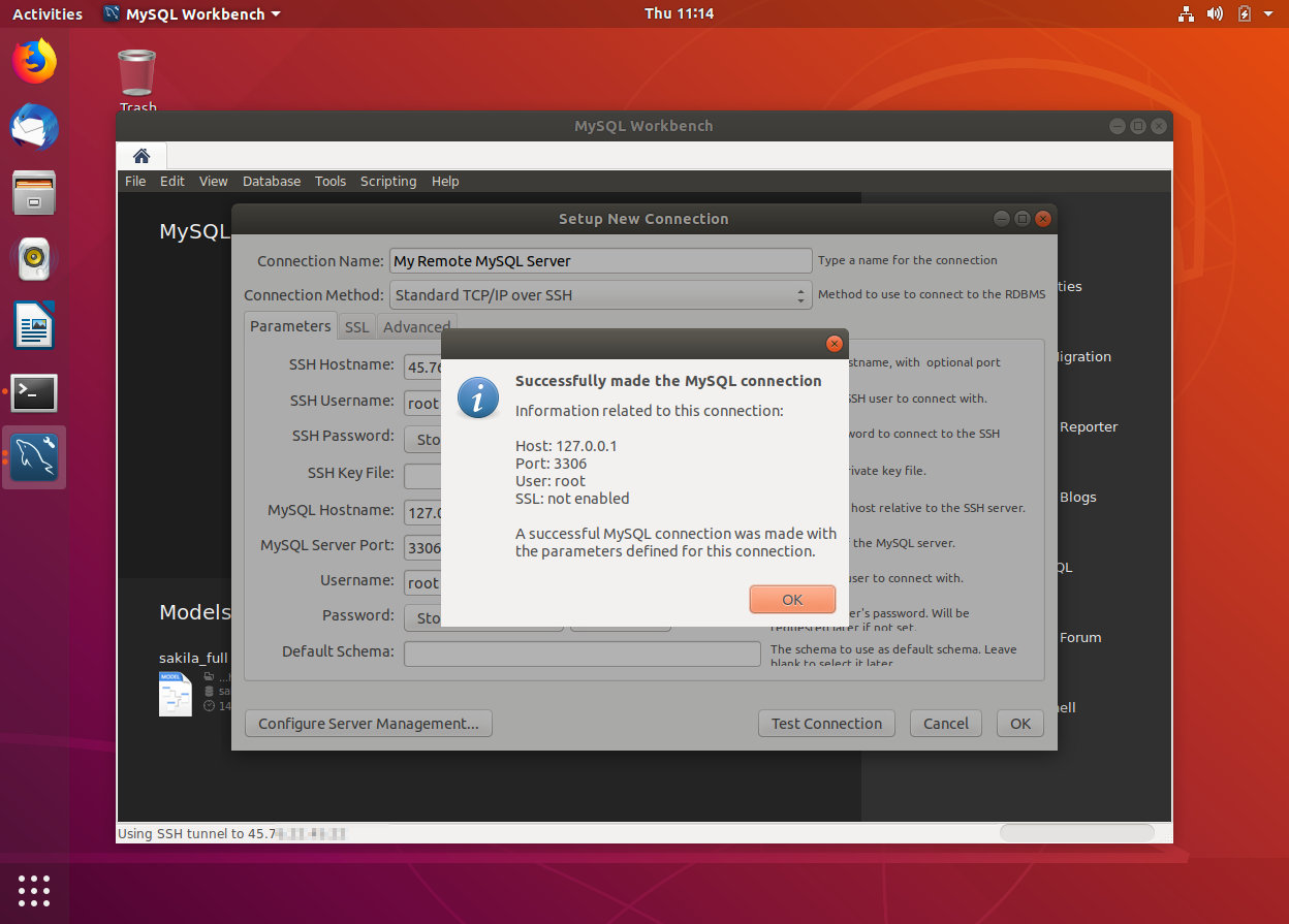 mysql database server ubuntu 18