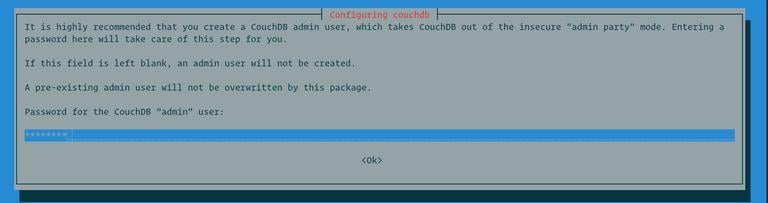 CouchDB Create Admin