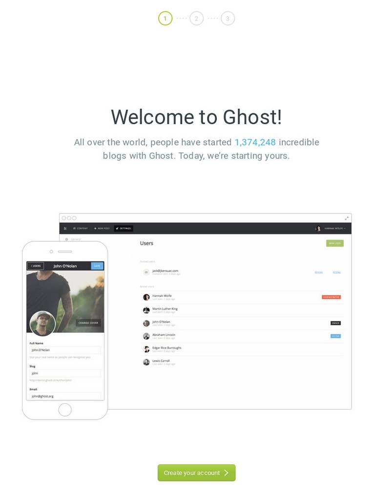Ghost Setup
