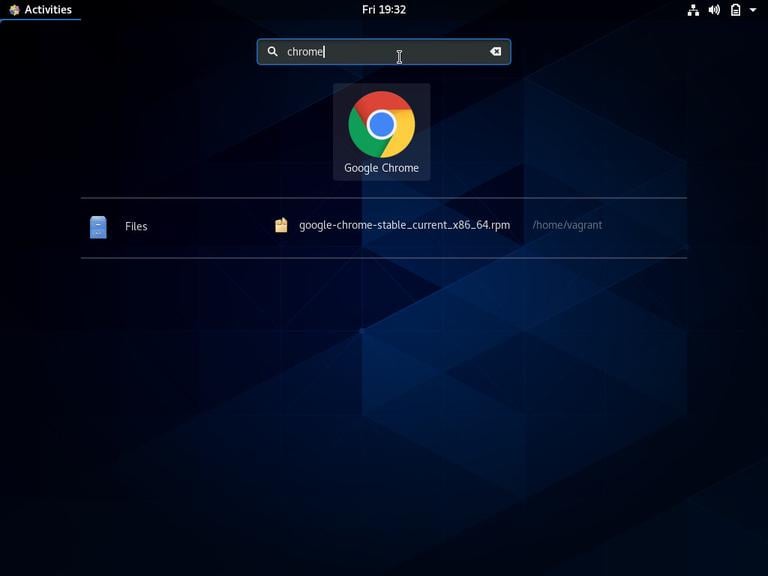 CentOS Open Google Chrome
