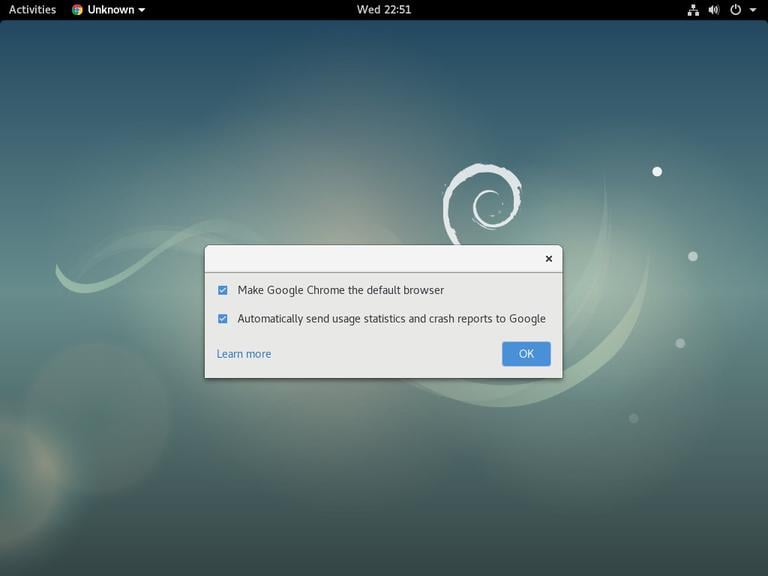Debian Google Chrome Default Browser