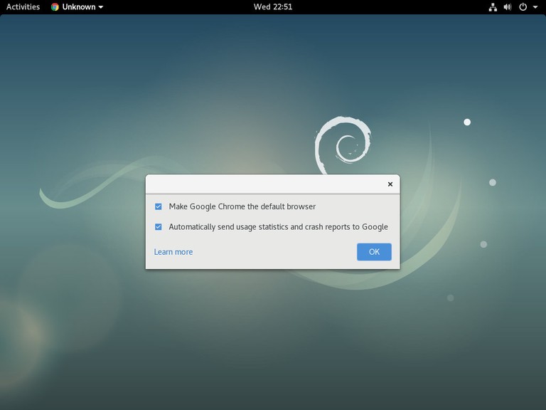 Debian Google Chrome Default Browser