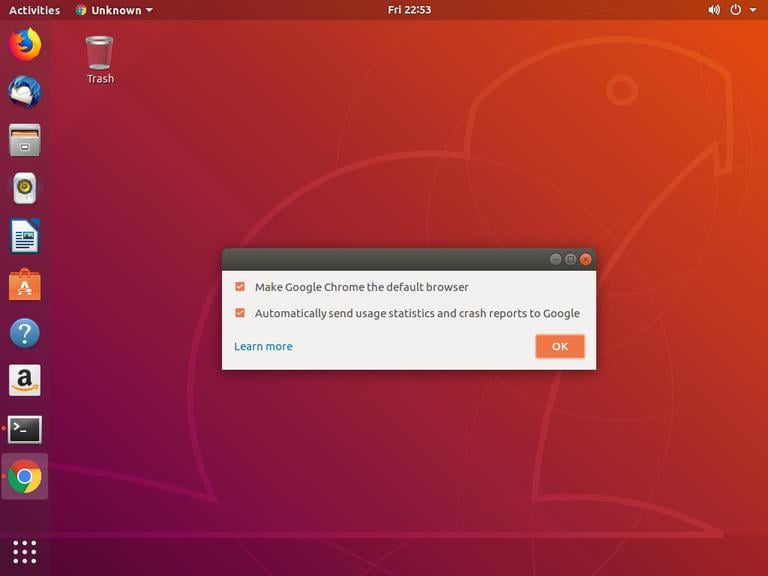 Ubuntu Google Chrome Default Browser