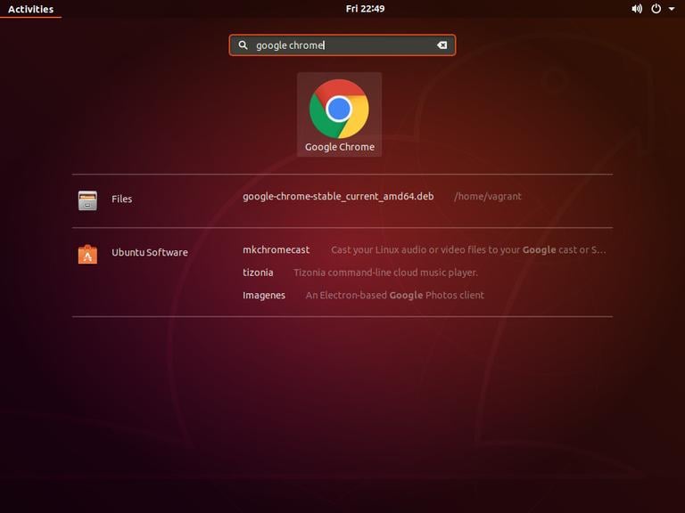 Ubuntu Open Google Chrome
