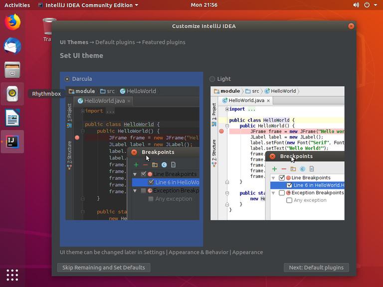 Ubuntu IntelliJ IDEA Customize