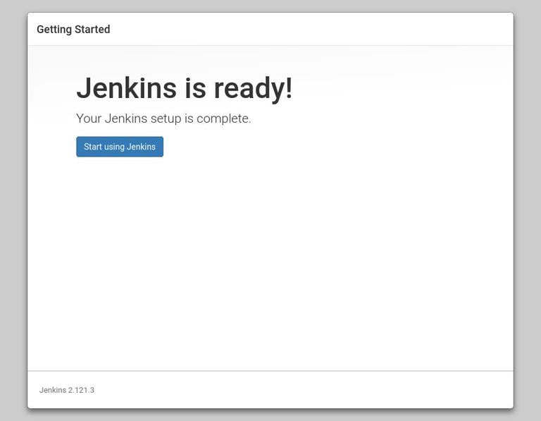 jenkins is ready