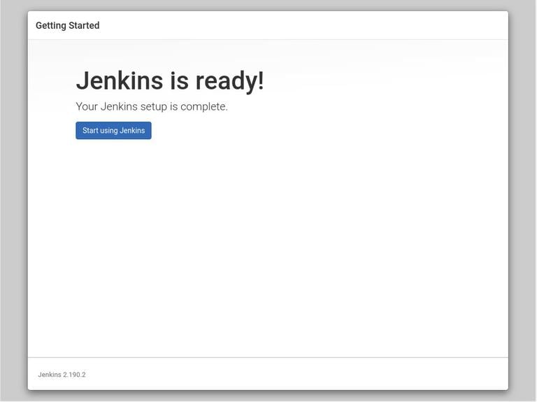 jenkins is ready