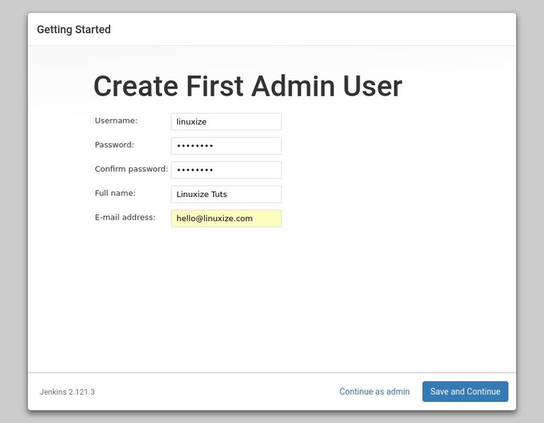jenkins create admin user