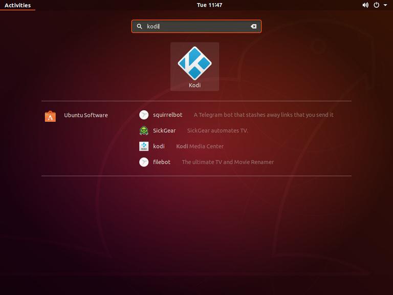 Ubuntu Start Kodi