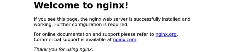 Nginx CentOS landing page
