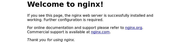 Nginx Ubuntu landing page