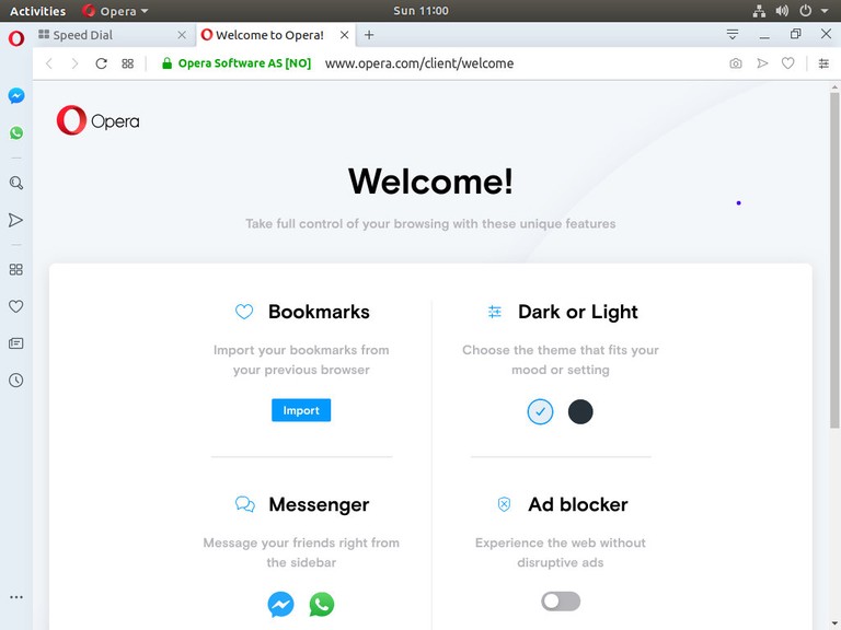 Ubuntu Opera
