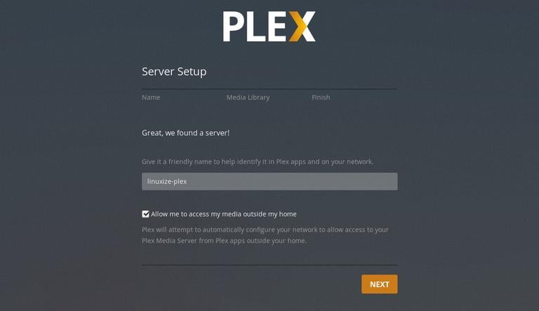 Plex Server Setup Hostname
